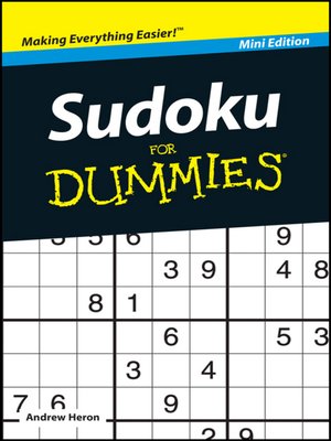 cover image of Sudoku For Dummies